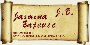 Jasmina Bajević vizit kartica
